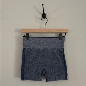 Aria Heathered Blue Athletic Shorts
